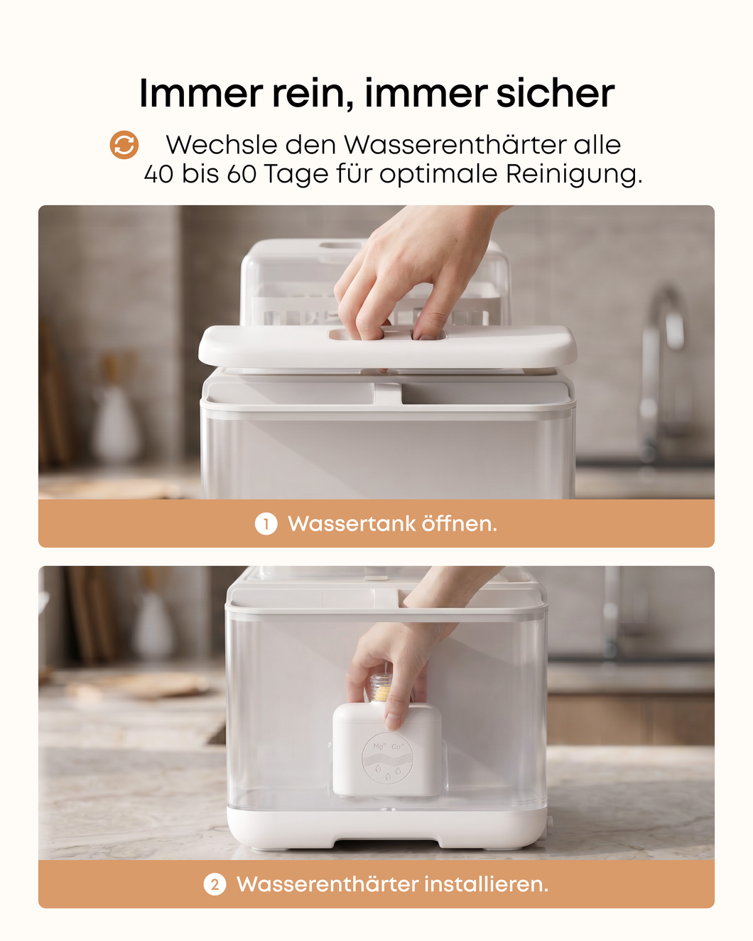 eufy Original Ersatzfilter für integrierten Wasserenthärter der Babyflaschen-Spülmaschine