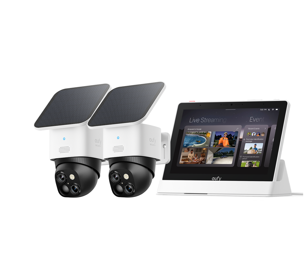 eufyCam Solo S340 2er-Set Bundle mit Smart Display E10
