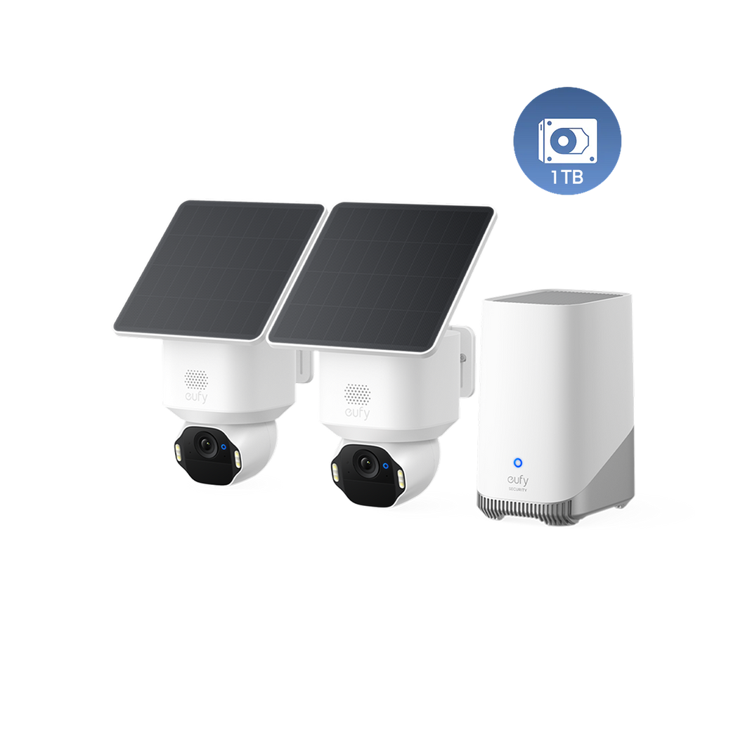 eufy SoloCam E42 2-Kamera-Bundle mit HomeBase™ S380 & 1TB Festplatte
