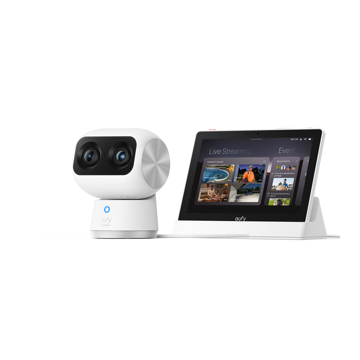 eufy Innenkamera S350 Bundle mit Smart Display E10 & HomeBase S380