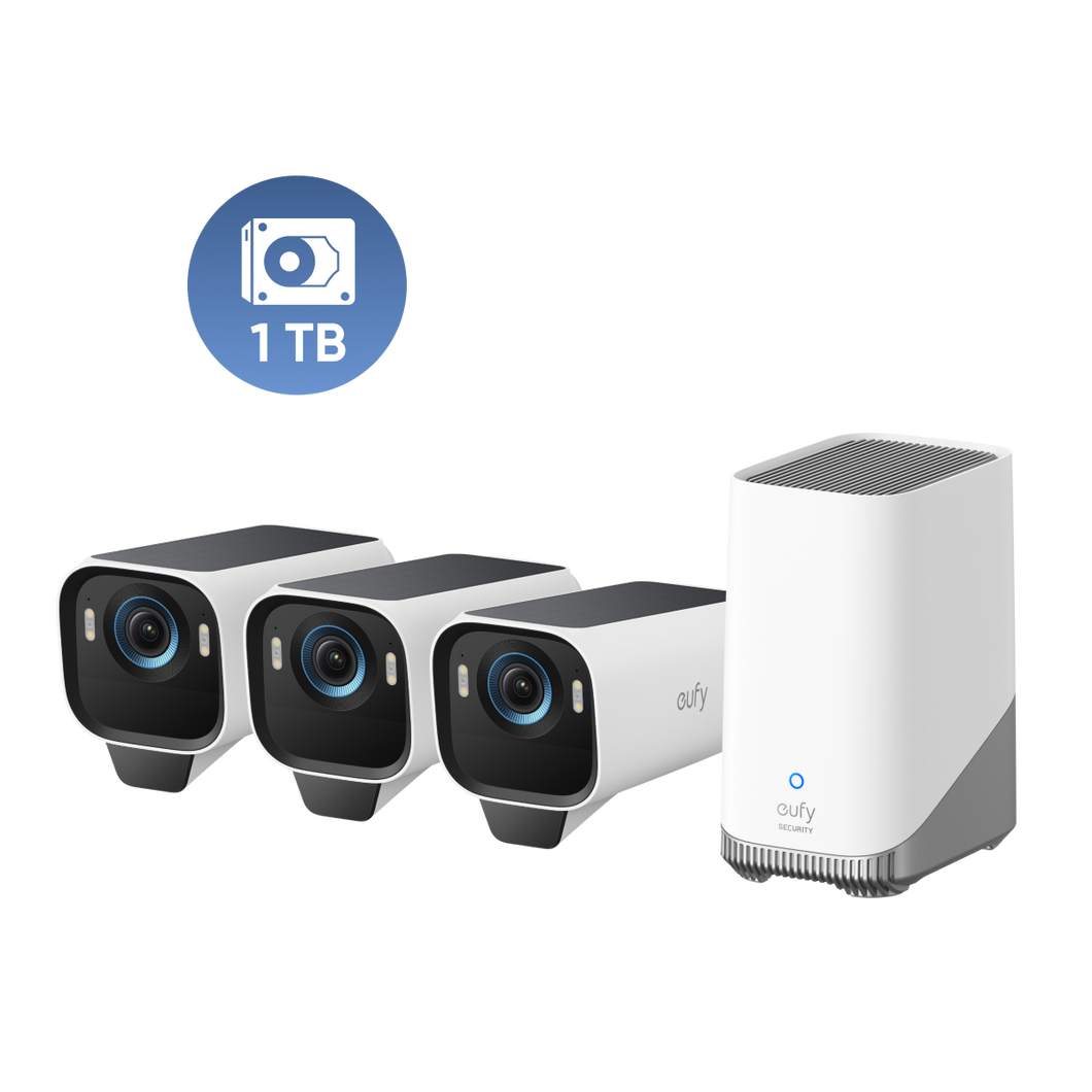 3-Kamera-Set + 1 TB Festplatte