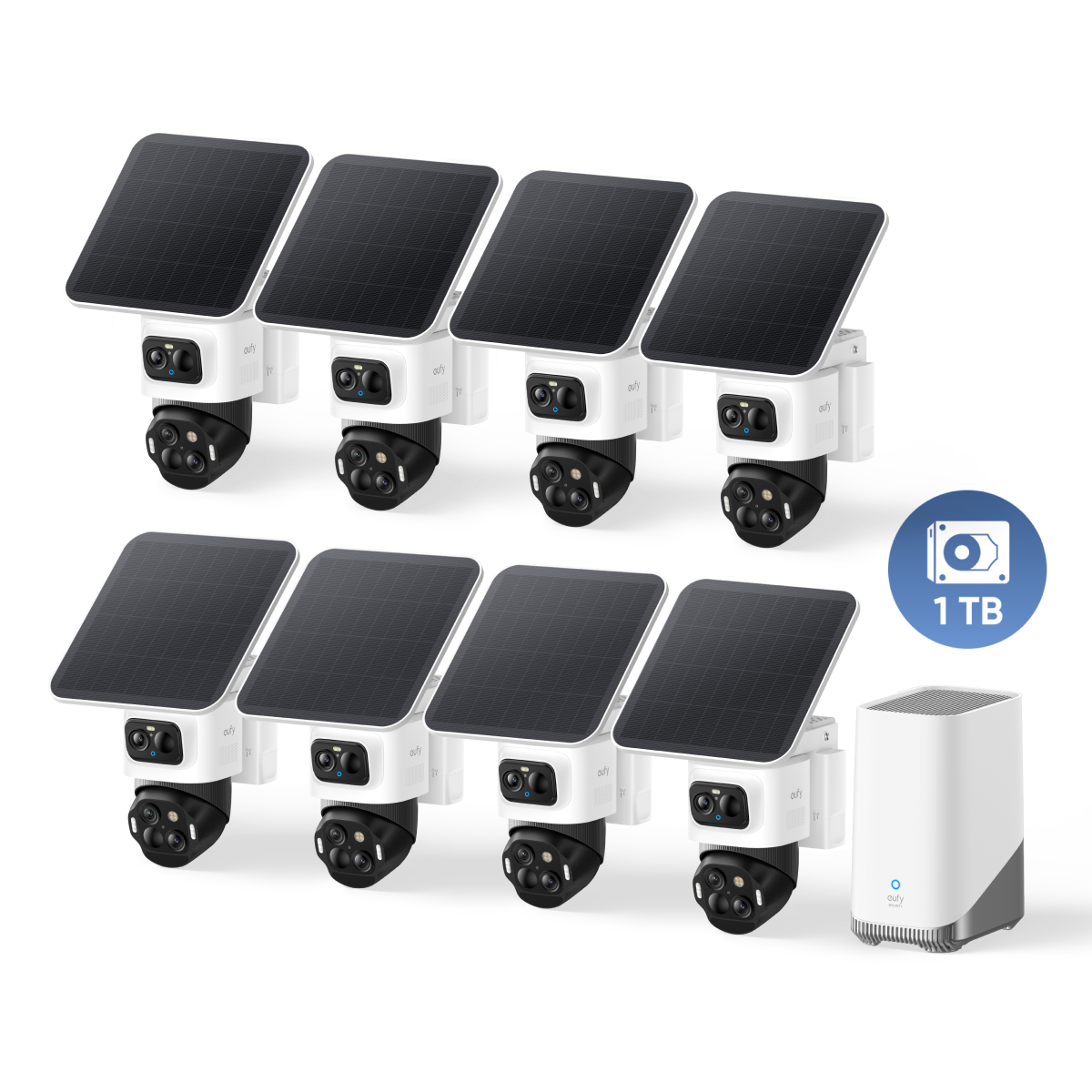 eufyCam S4 8-Kamera-Set mit HomeBase™ | 4K Bullet-PTZ & Multi-Tracking