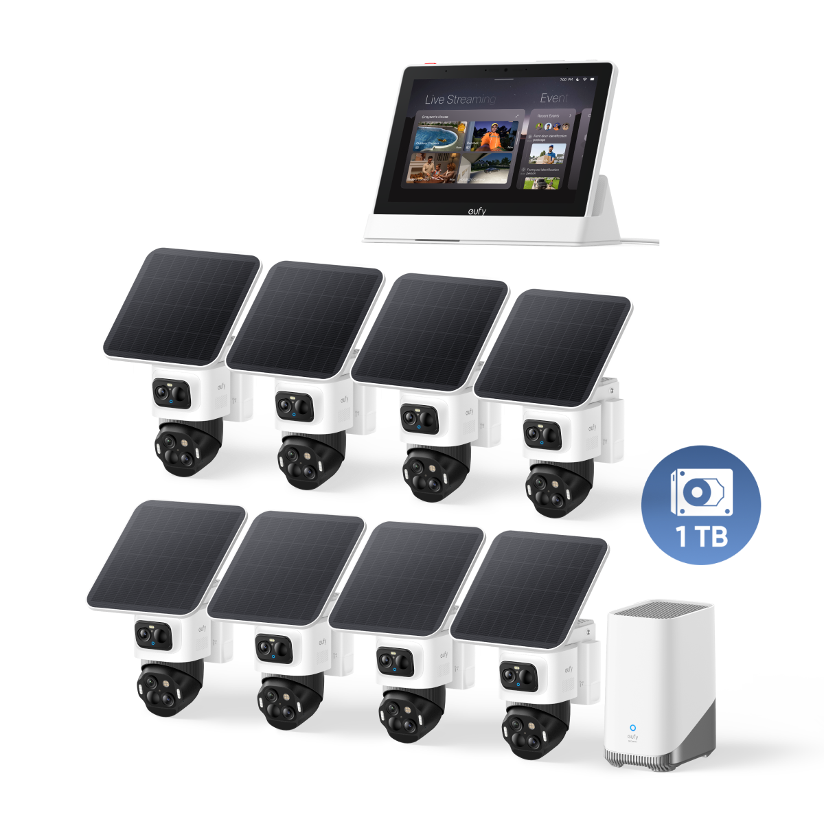 eufyCam S4 8-Kamera-Set mit HomeBase™ | 4K Bullet-PTZ & Multi-Tracking